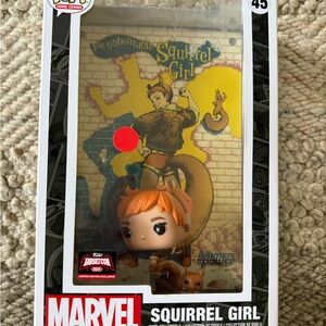 Funko Pop Marvel Squirrel Girl Figure with Comic Cover new w case box